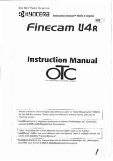 Contax U 4 R manual. Camera Instructions.